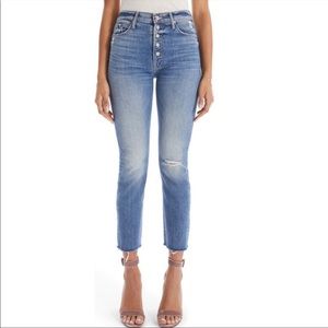 Mother denim Pixie Dazzler Ankle Fray Jeans